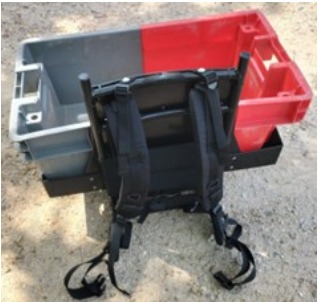 Dosseret et sangles de portage du dispositif Vitipack